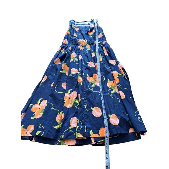 ModCloth Peach Print Instant Energy Faux-Wrap Dress Size 8 MISSING BELT - Picture 13 of 13